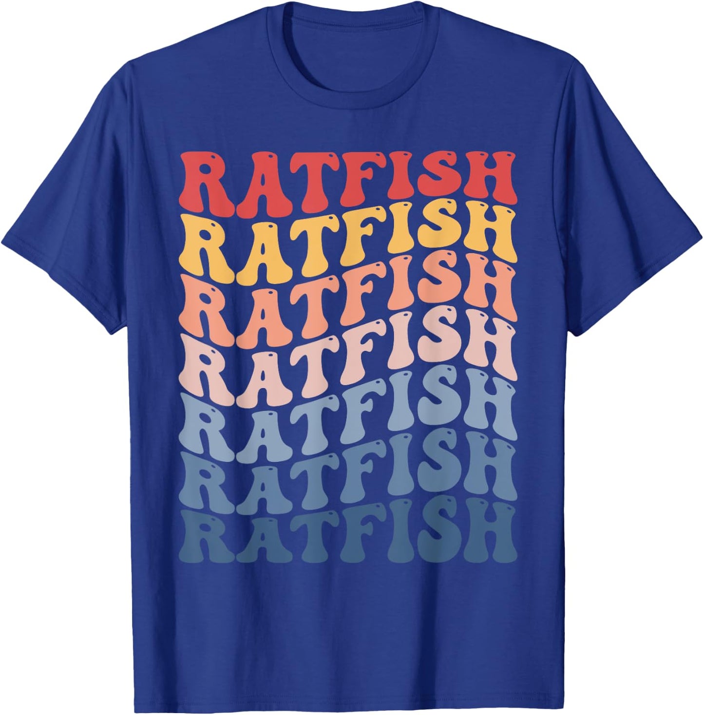 Ratfish Groovy Retro Fish T-Shirt - T-Shirt | Royal