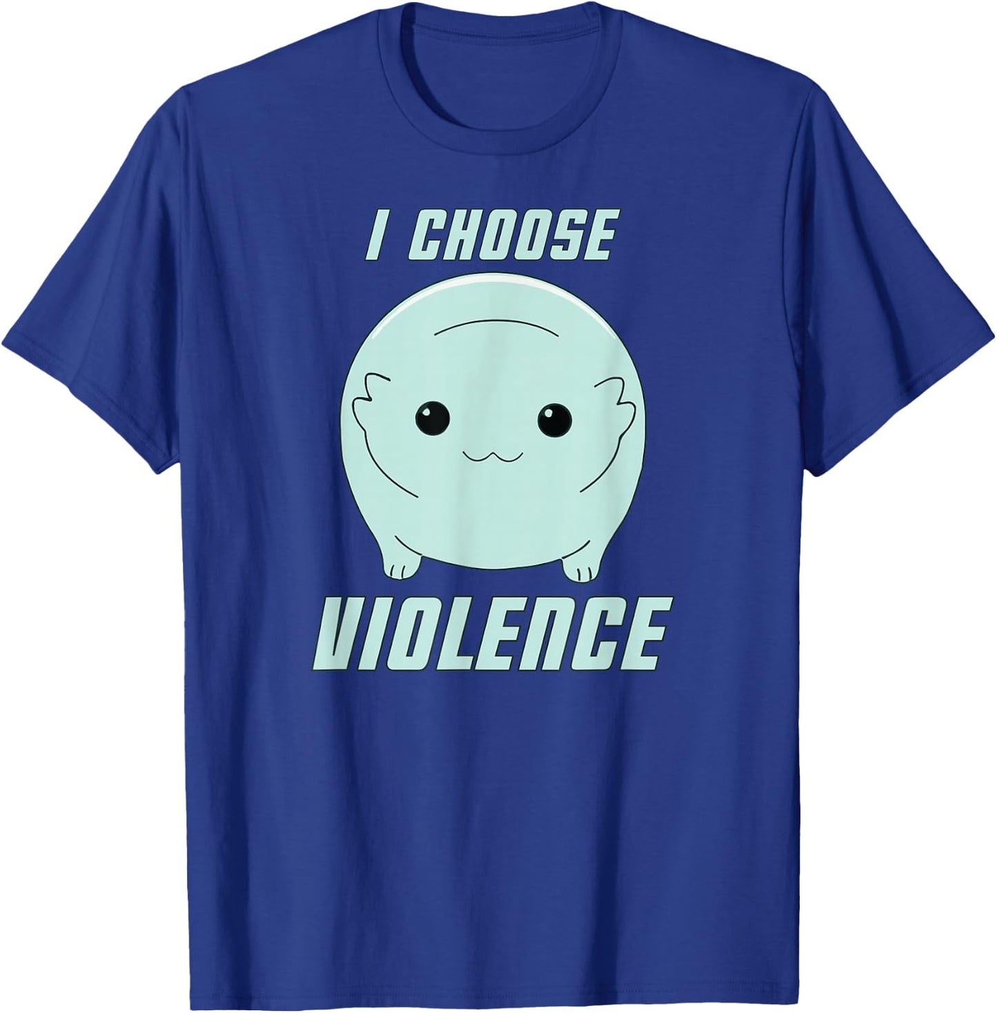 Moopsy Chooses Violence (Light Text) T-Shirt - T-Shirt | Royal