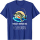 World's Number One Fisherman - Outdoors Adventure Fishing T-Shirt - T-Shirt | Royal