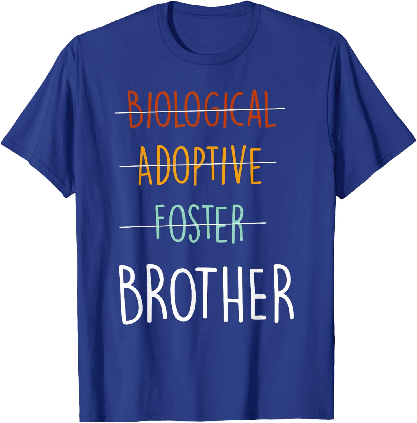 Biological Adoptive Foster brother -Youth Black T-Shirt - T-Shirt | Royal