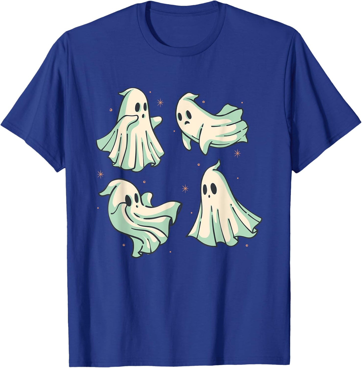 Boo Ghost Costume Halloween Spooky Season Scary Ghost Outfit T-Shirt - T-Shirt | Royal