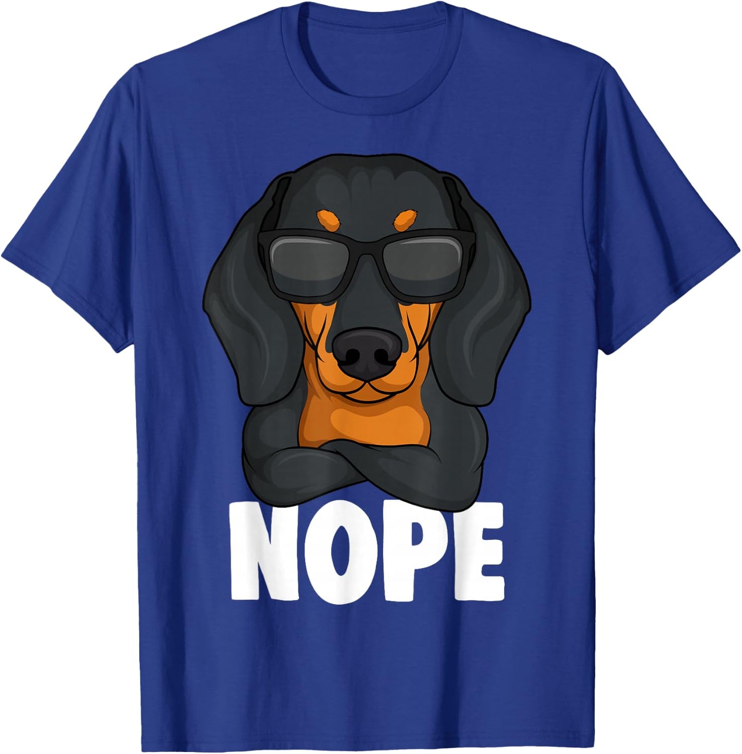 Dachshund Dachshund Teckel Nope Frauchen Master Children Women T-Shirt - T-Shirt | Royal