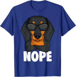 Dachshund Dachshund Teckel Nope Frauchen Master Children Women T-Shirt - T-Shirt | Royal
