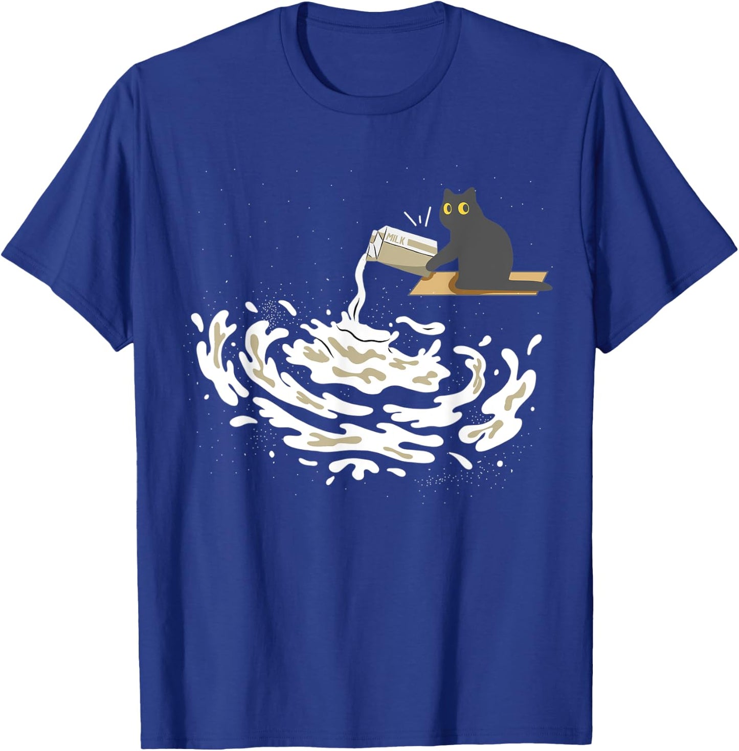 Astrophysics Milky Way Cat Astrophysicist Funny Physics Men Women T-Shirt - T-Shirt | Royal