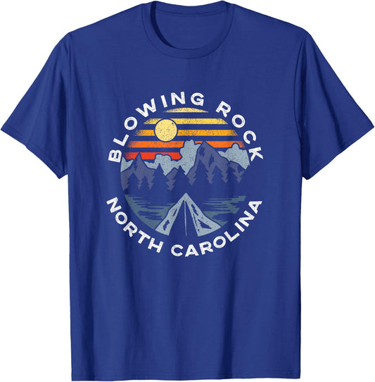 Blowing Rock North Carolina Mountains Vacation Souvenir T-Shirt - T-Shirt | Royal
