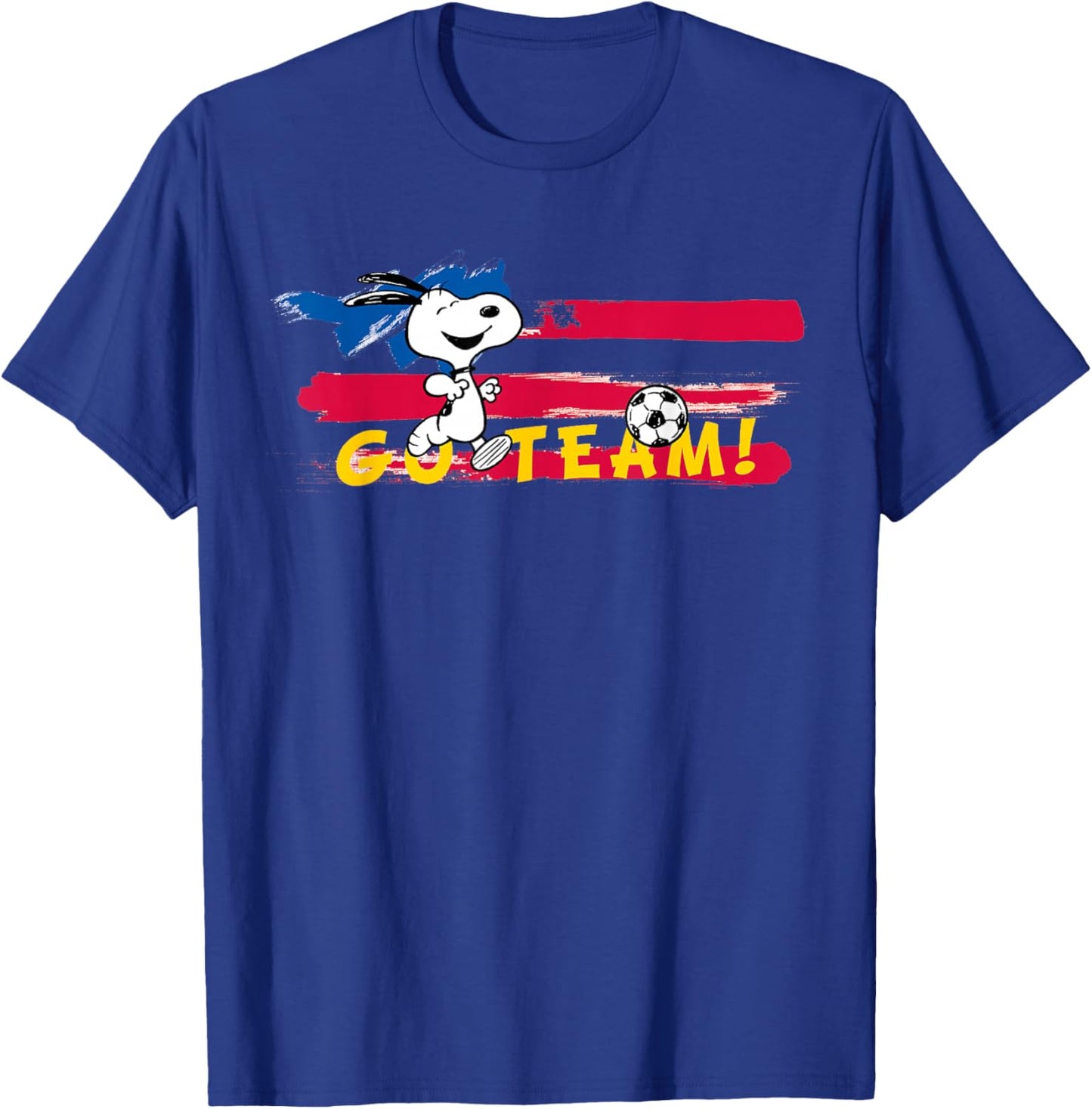 Peanuts - Snoopy Soccer Go Team USA T-Shirt - T-Shirt | Royal