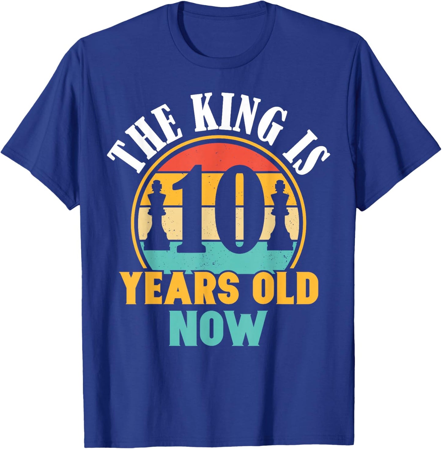 Chess Lover 10th Birthday Chess 10 Years Old Boy Birthday T-Shirt - T-Shirt | Royal
