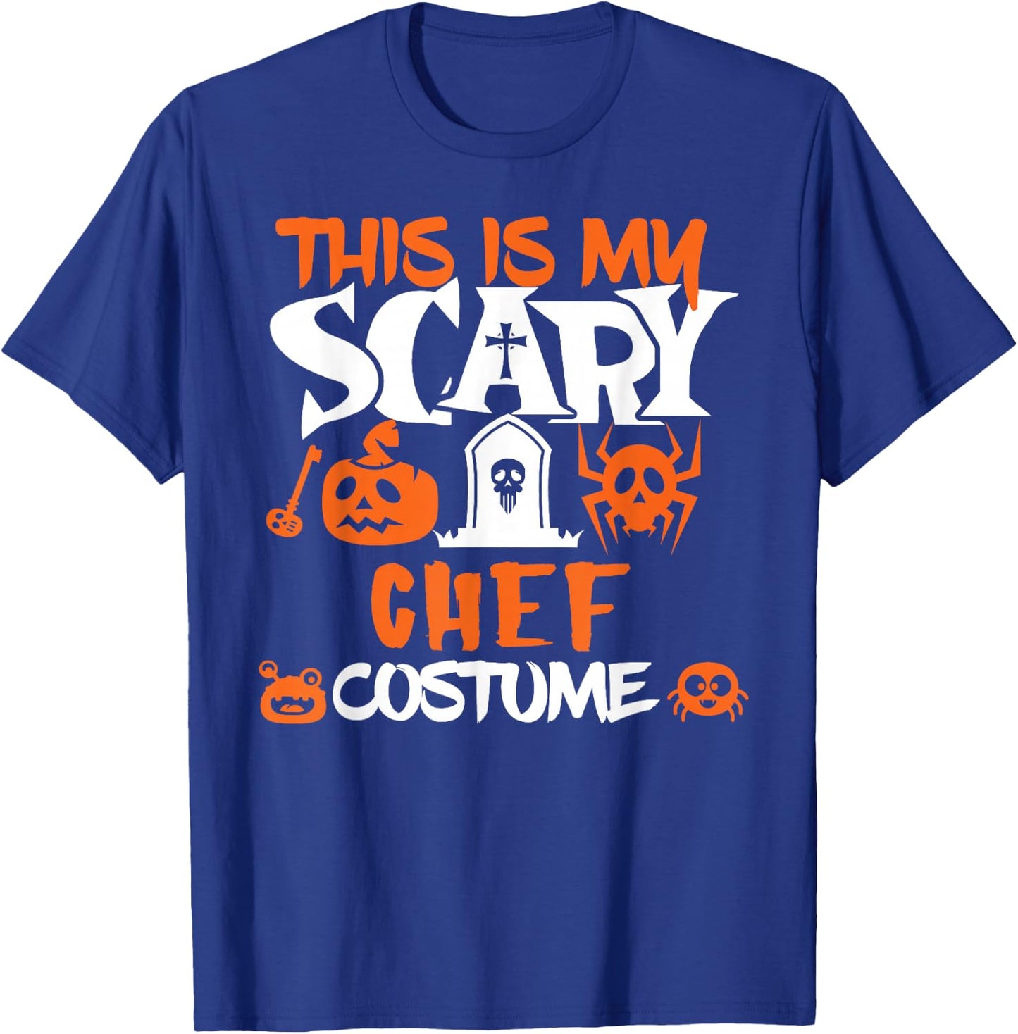 Chef Halloween Shirt Costume Funny Men Women T-Shirt - T-Shirt | Royal