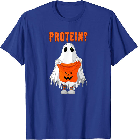 Halloween Gym Pump Cover Trick or Treat for Protein Gym Rat T-Shirt - T-Shirt | Royal