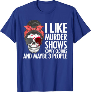 Cool Murder Show Art Women Murder Crime Investigator T-Shirt - T-Shirt | Royal