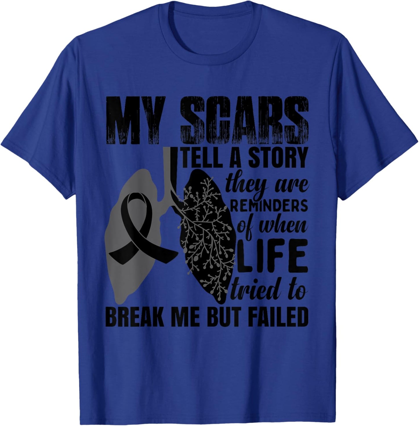 Lung Cancer T-Shirt - T-Shirt | Royal