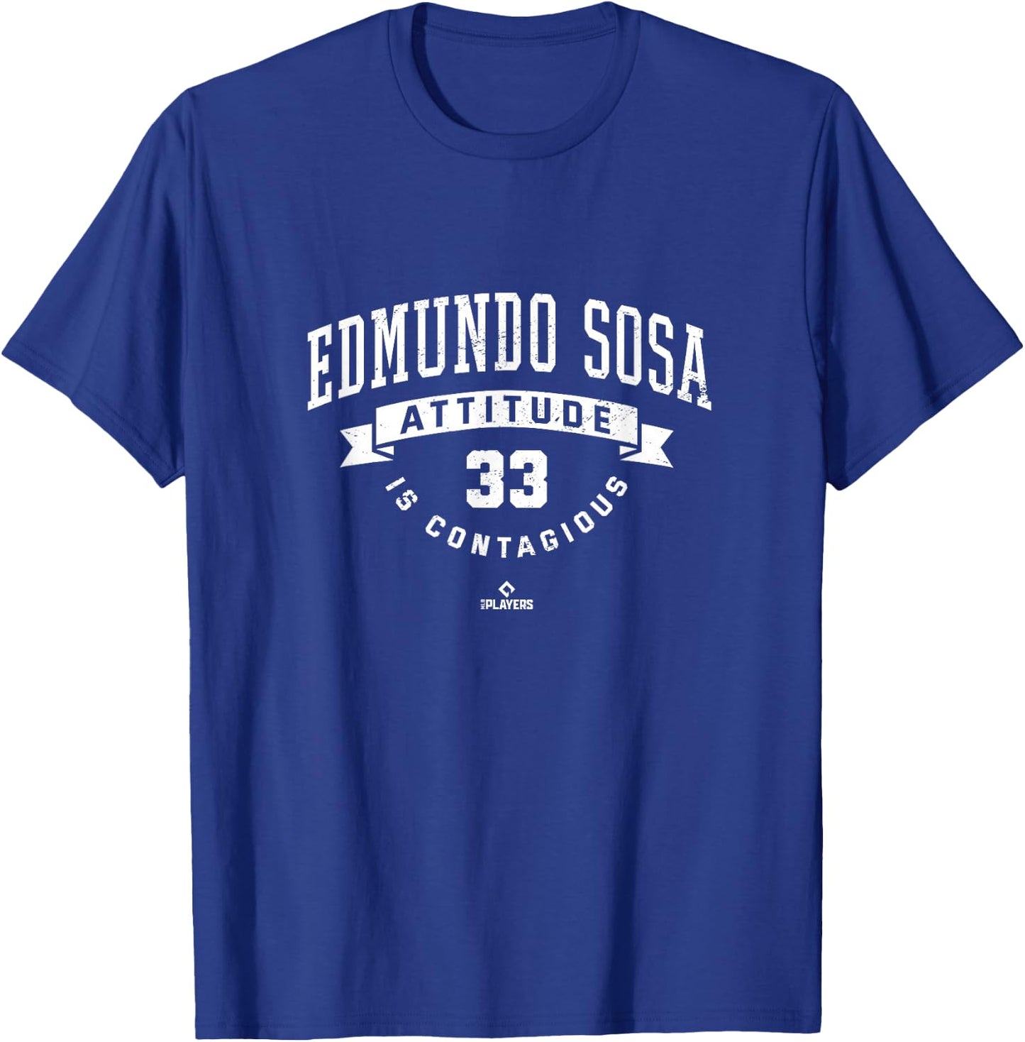 Edmundo Sosa Attitude Is Contagious Philadelphia MLBPA T-Shirt - T-Shirt | Royal