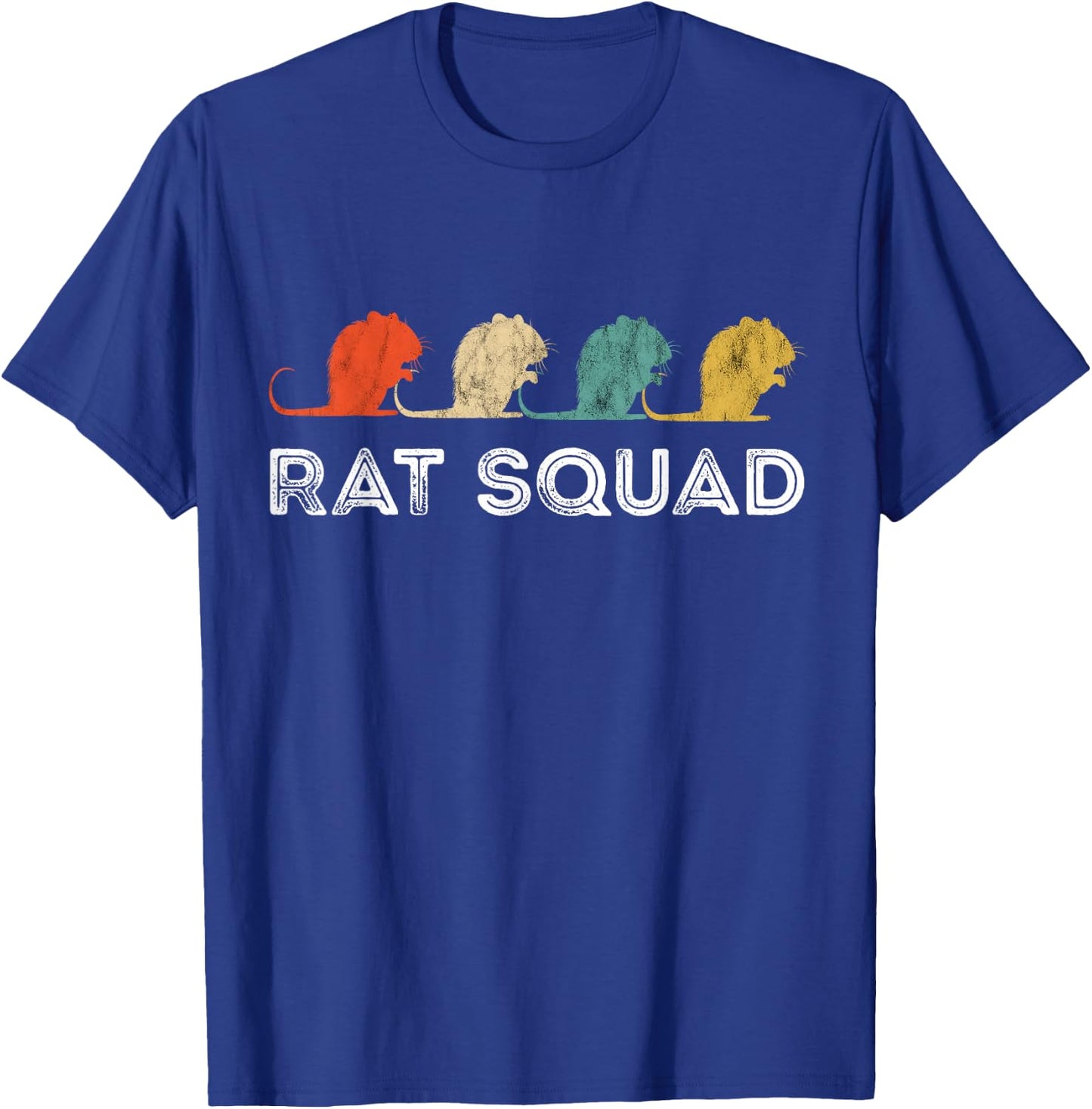 Rat Squad Retro Vintage Rat Owner Rodent Mouse Rat Lover T-Shirt - T-Shirt | Royal