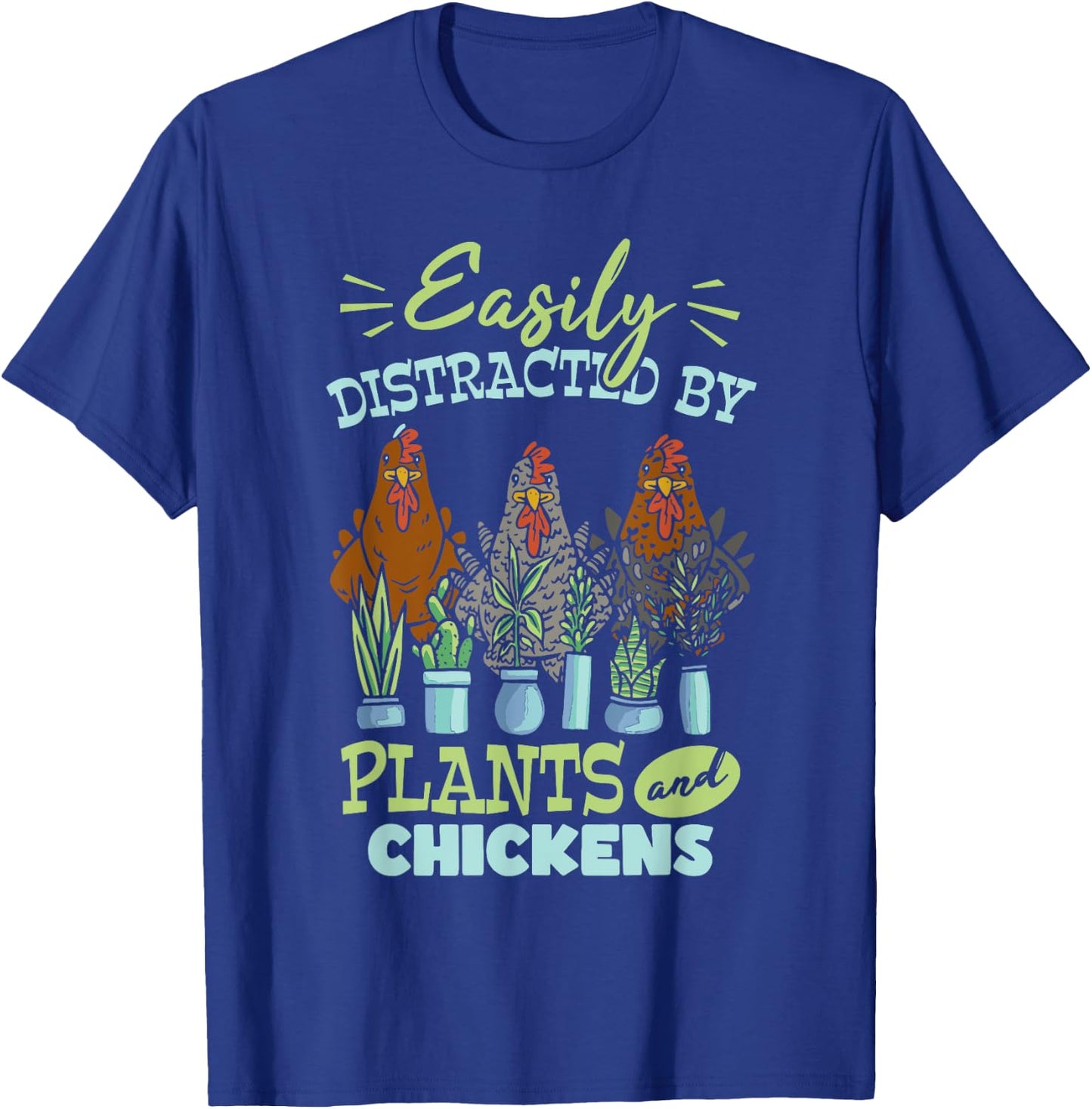 Cute Farming Gardening Plants Plant Garden Chicken T-Shirt - T-Shirt | Royal