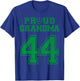 Custom Proud Football Grandma Number 44 G Personalized T-Shirt - T-Shirt | Royal
