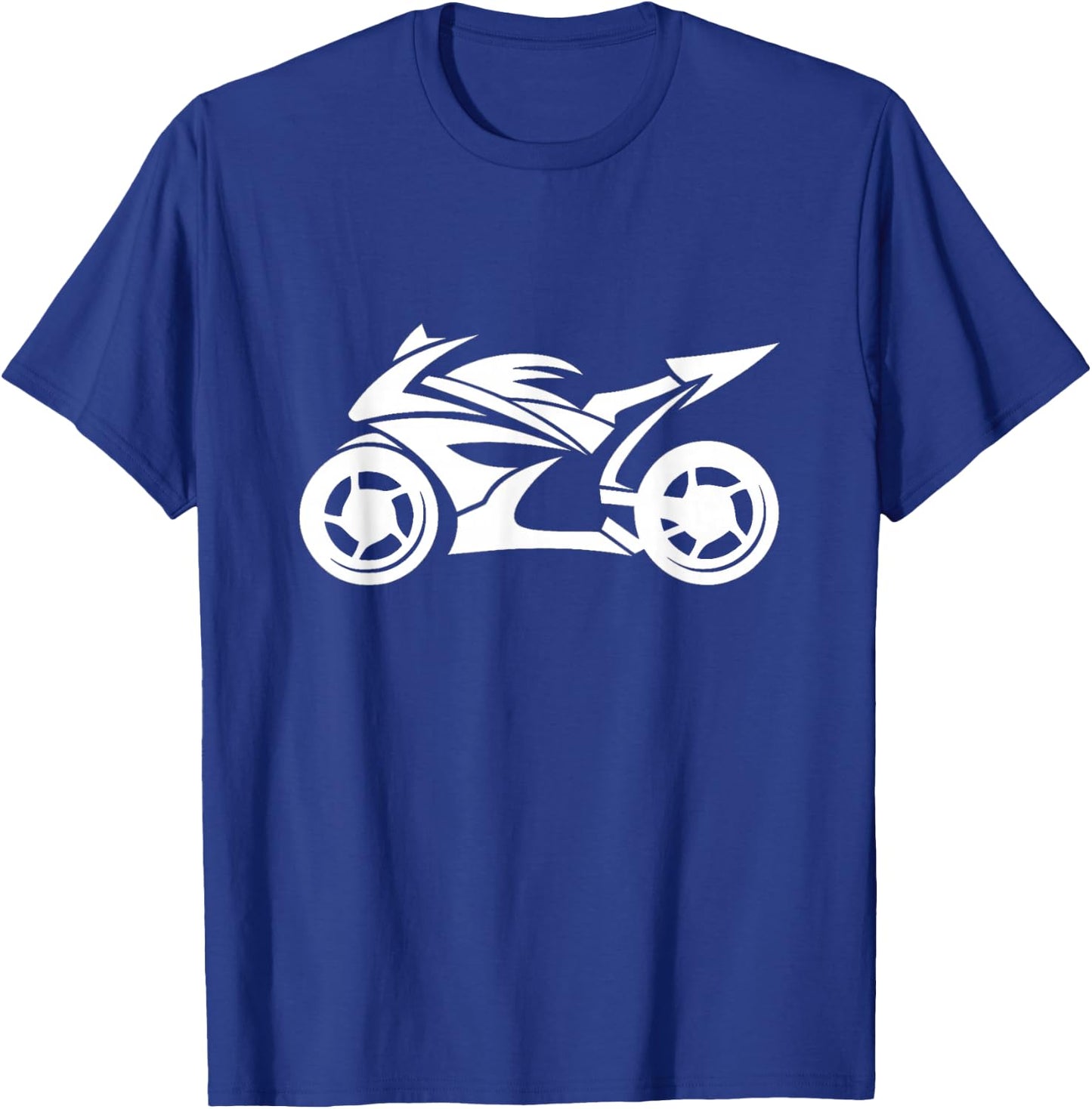Ninja Motorcycle Silhouette Logo T-Shirt - T-Shirt | Royal