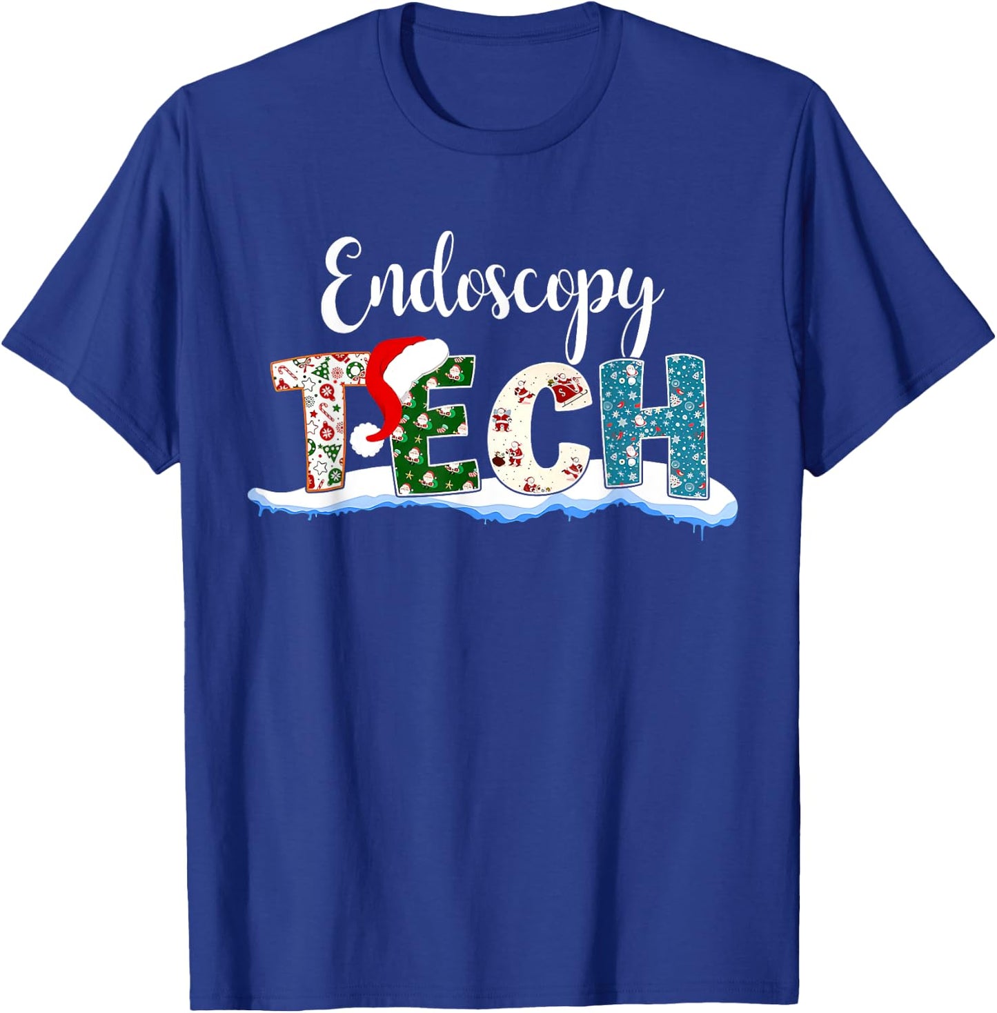Endoscopy Tech Christmas Gastroenterology Endo Squad Xmas T-Shirt - T-Shirt | Royal