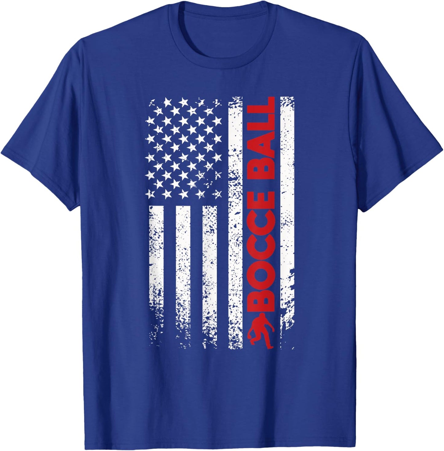 Bocce ball boules sports bocce usa flag retro design Men T-Shirt - T-Shirt | Royal