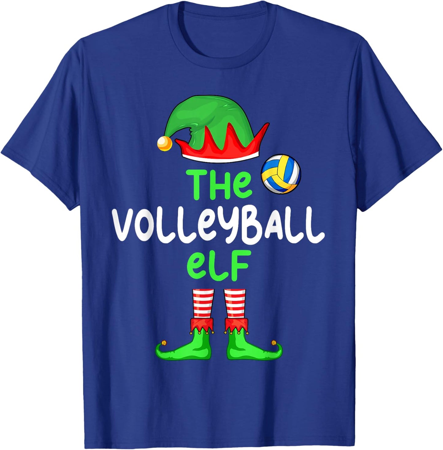 I'm The Volleyball Elf Christmas Family Matching Pajama T-Shirt - T-Shirt | Royal