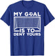 Funny Soccer Design Women Goalkeeper Soccer Defender T-Shirt - T-Shirt | Royal