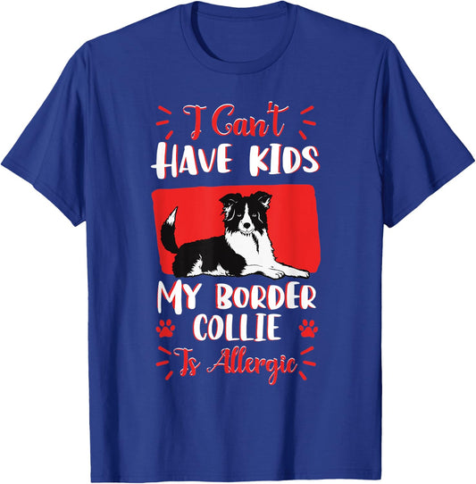 Border Collie Scottish Herding Dog Fur Parent Veterinarian T-Shirt - T-Shirt | Royal