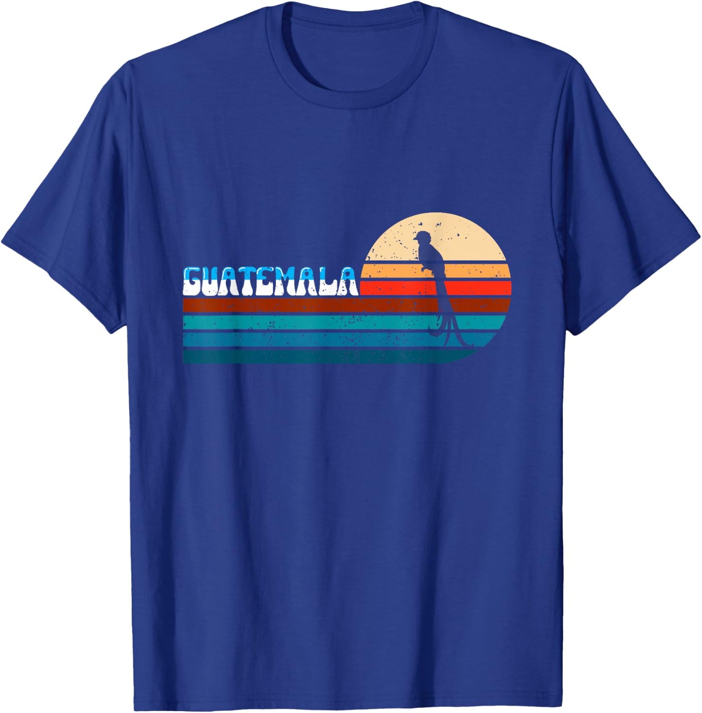 Retro Vintage Guatemala Guatemalan Quetzal T-Shirt - T-Shirt | Royal