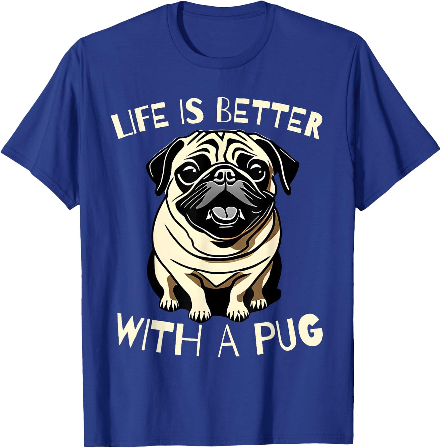 Pug Dog Lover Funny Pug Owner Men Kids Cute T-Shirt - T-Shirt | Royal