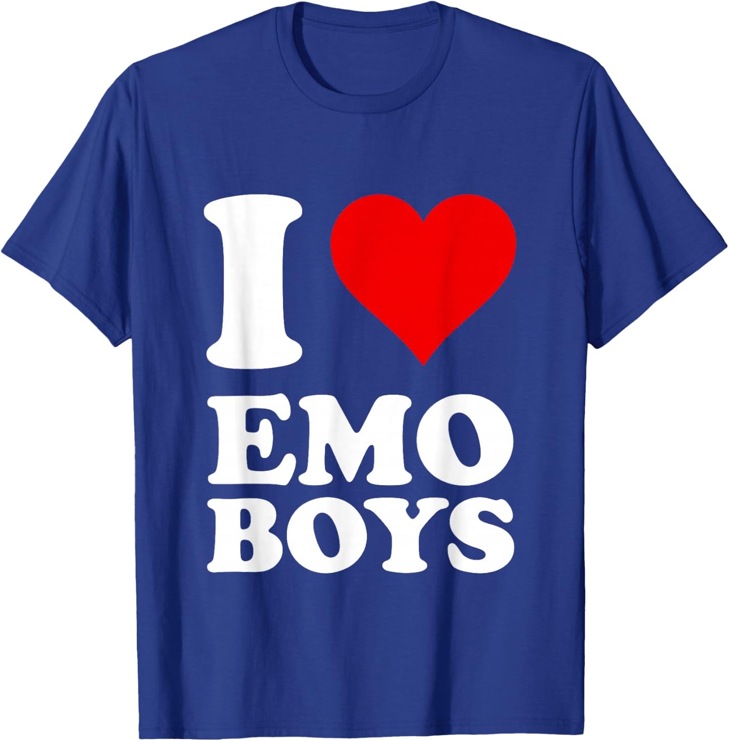 I Love Emo Boys T-Shirt - T-Shirt | Royal