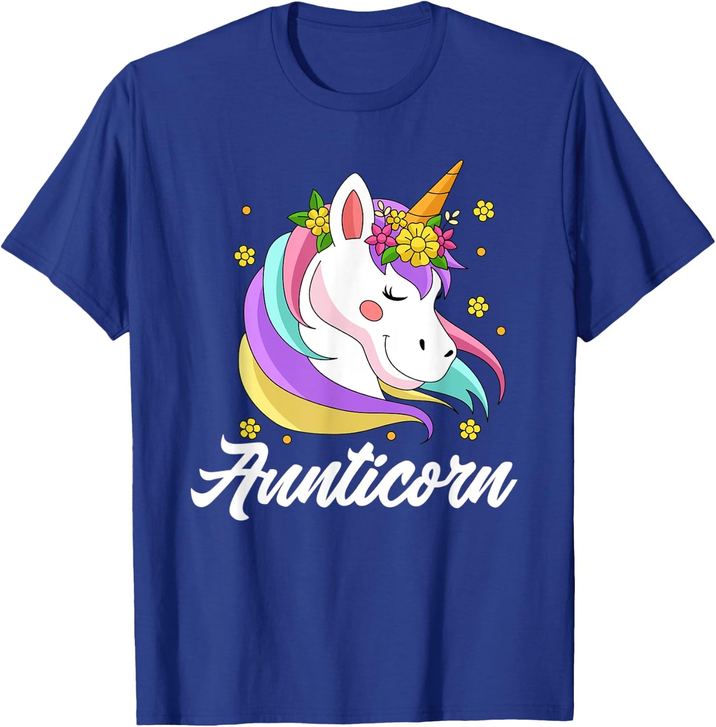 Unicorn rainbow - Aunticorn Aunt T-Shirt - T-Shirt | Royal