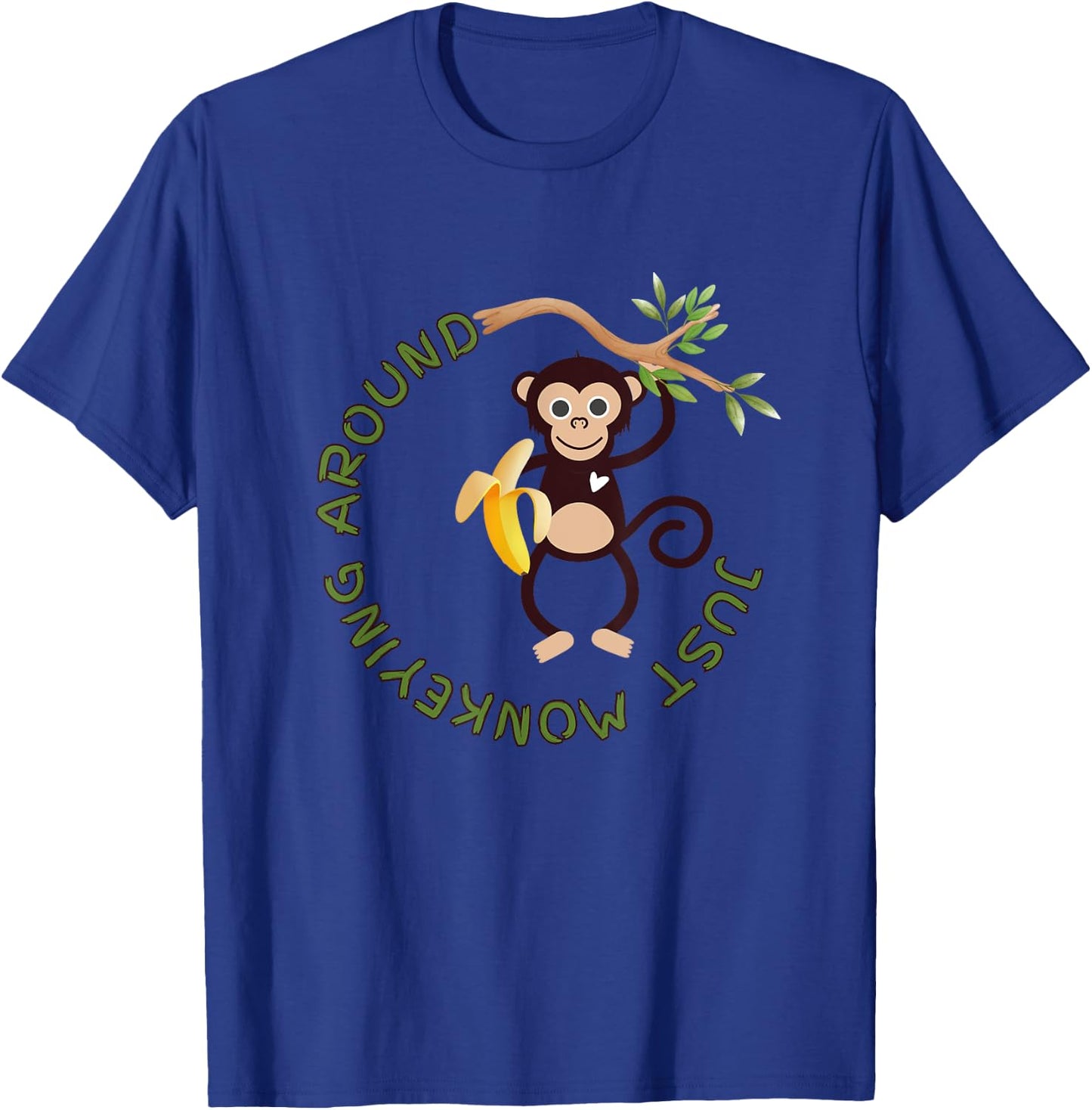 Monkey Oliver Learning Tree, Just Monkeying Around T-Shirt - T-Shirt | Royal