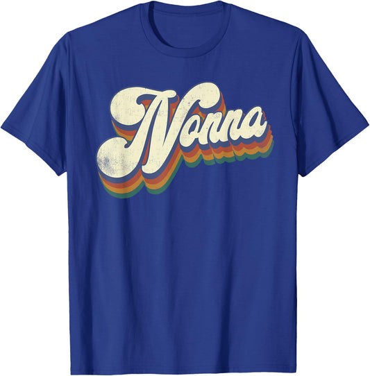 Nonna Gifts For Grandma Retro Vintage Mother's Day Nonna T-Shirt - T-Shirt | Royal
