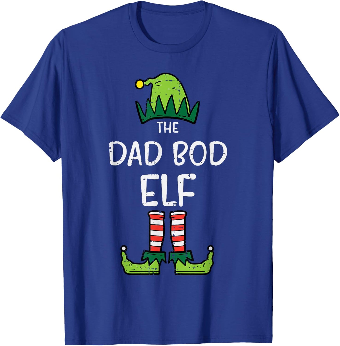 Dad Bod Elf Xmas Matching Christmas For Family Men Set T-Shirt - T-Shirt | Royal