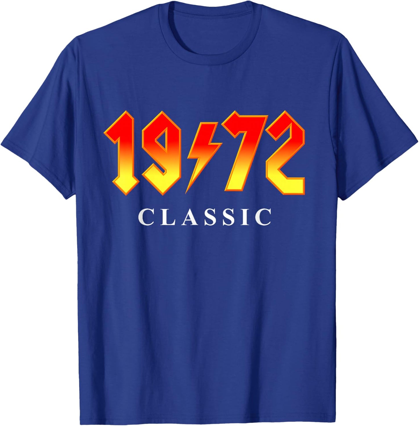 1972 Classic Rock 50th Birthday T-Shirt - T-Shirt | Royal