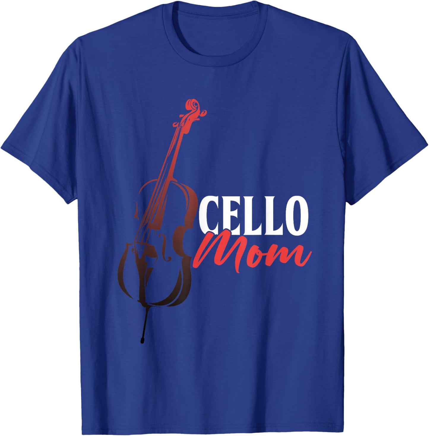 Cello Mom Cellist Musician Cello Player Mother Orchestra T-Shirt - T-Shirt | Royal
