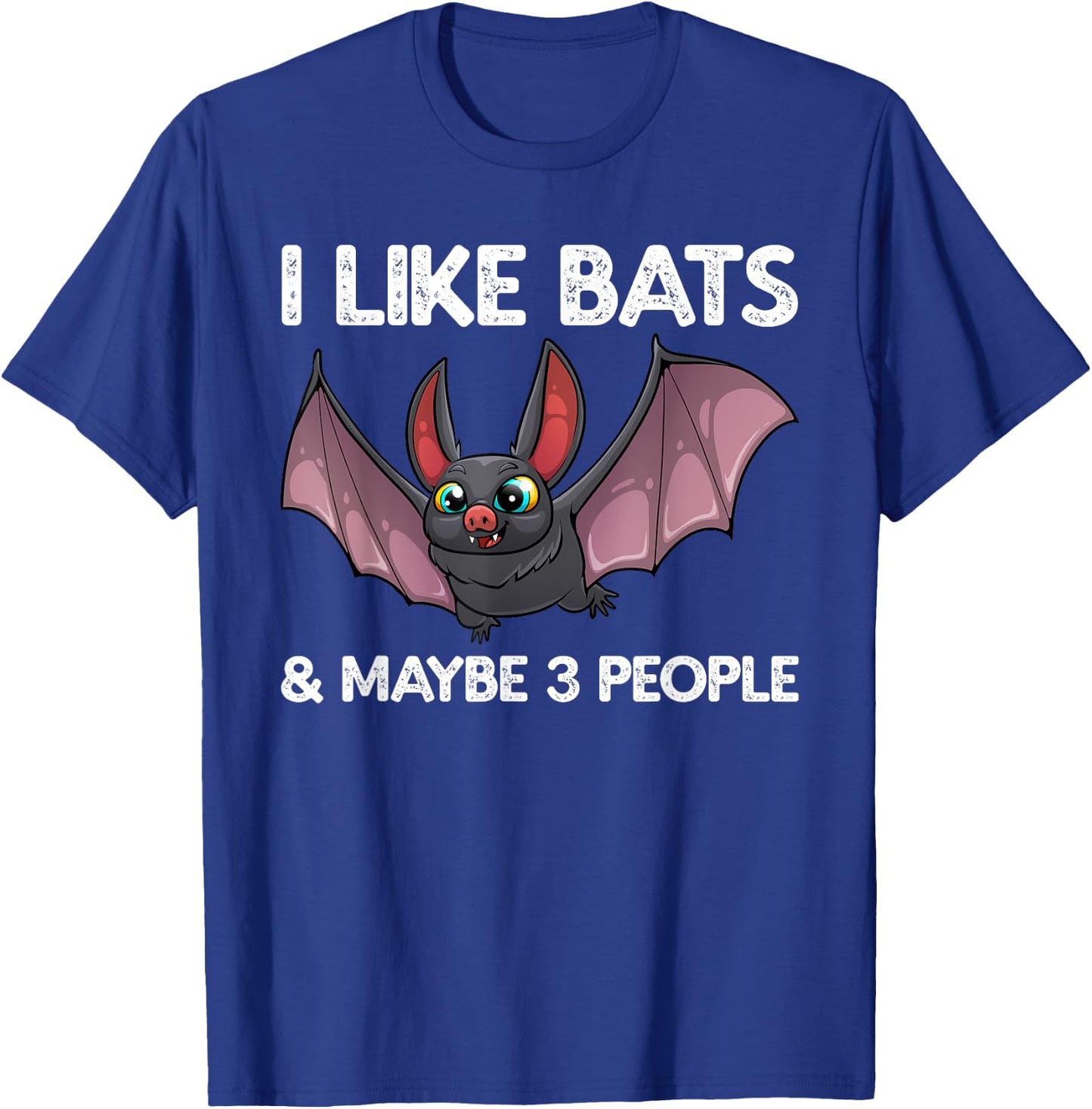 Cute Bat Art Women Nocturnal Bird Creature Bat Lover T-Shirt - T-Shirt | Royal