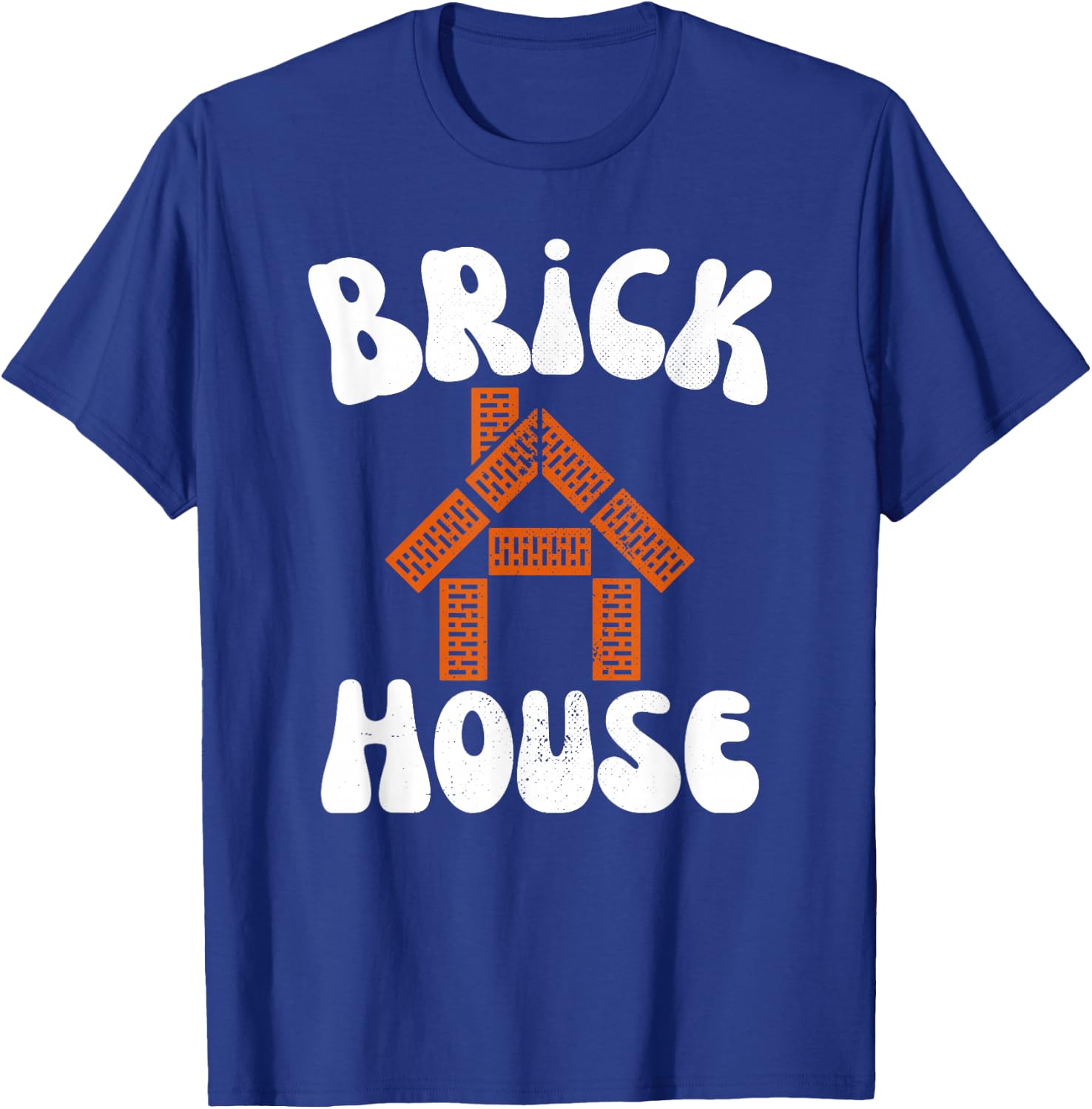 Brick House Retro 70's Vintage Style Costume Themed Funny T-Shirt - T-Shirt | Royal