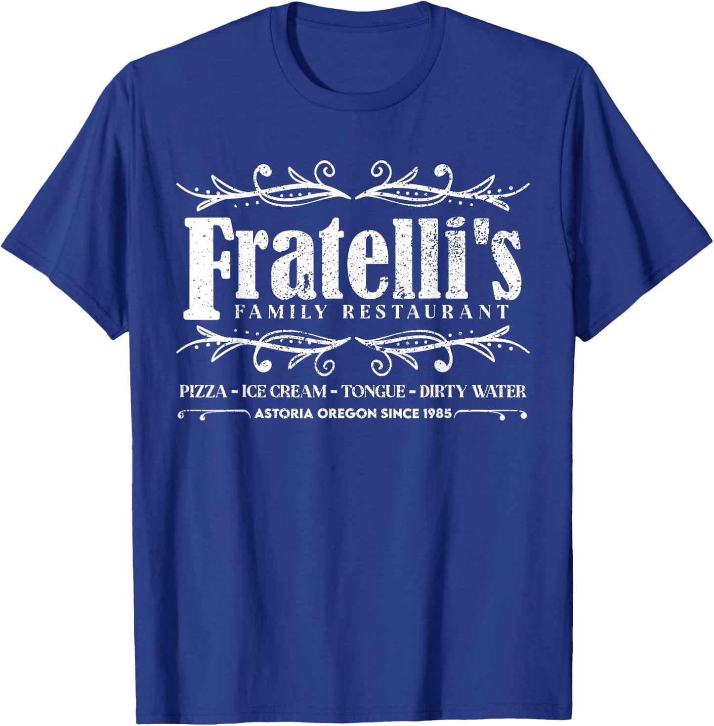 Vintage Fratelli's Family Restaurant Astoria Oregon T-Shirt - T-Shirt | Royal