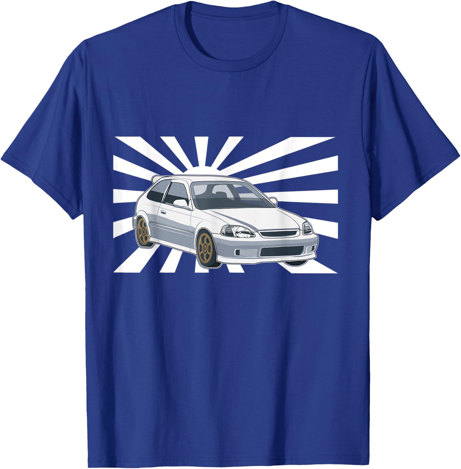JDM Japan Motorsport tuning car 90s T-Shirt - T-Shirt | Royal