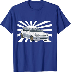 JDM Japan Motorsport tuning car 90s T-Shirt - T-Shirt | Royal