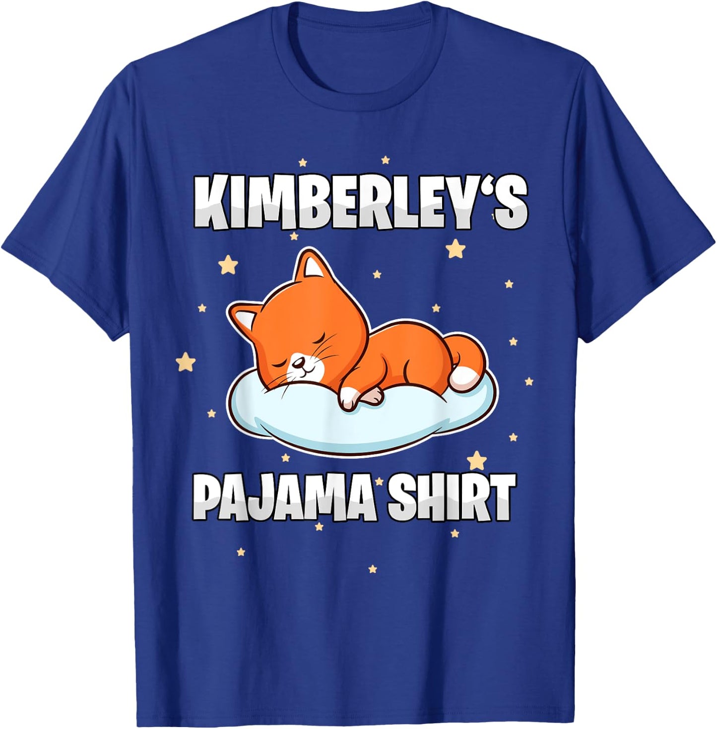 Kimberley's Pajama Shirt - Personalized Sleeping T-Shirt - T-Shirt | Royal