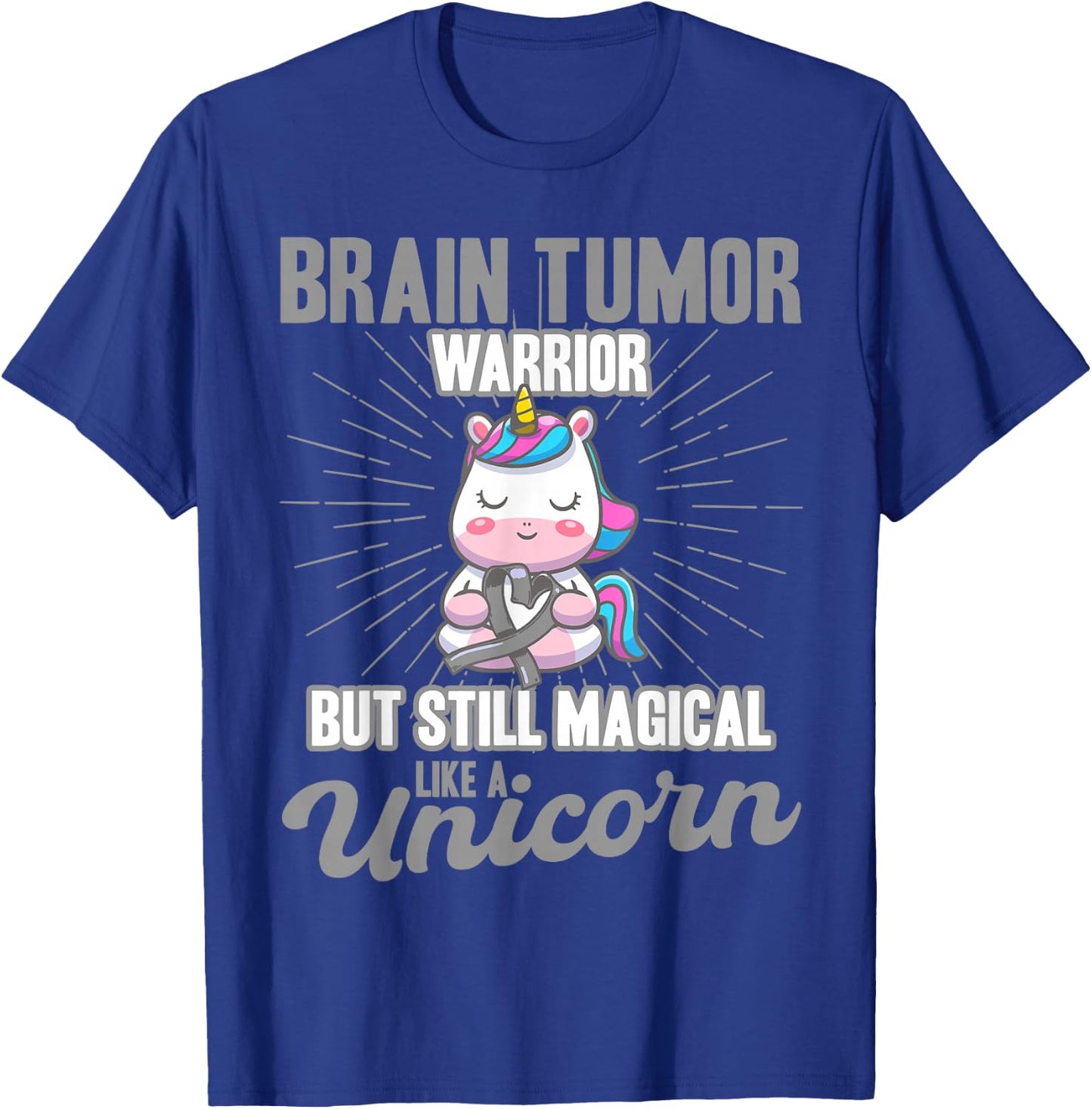 Magical Like A Unicorn Brain Tumor Awareness T-Shirt - T-Shirt | Royal