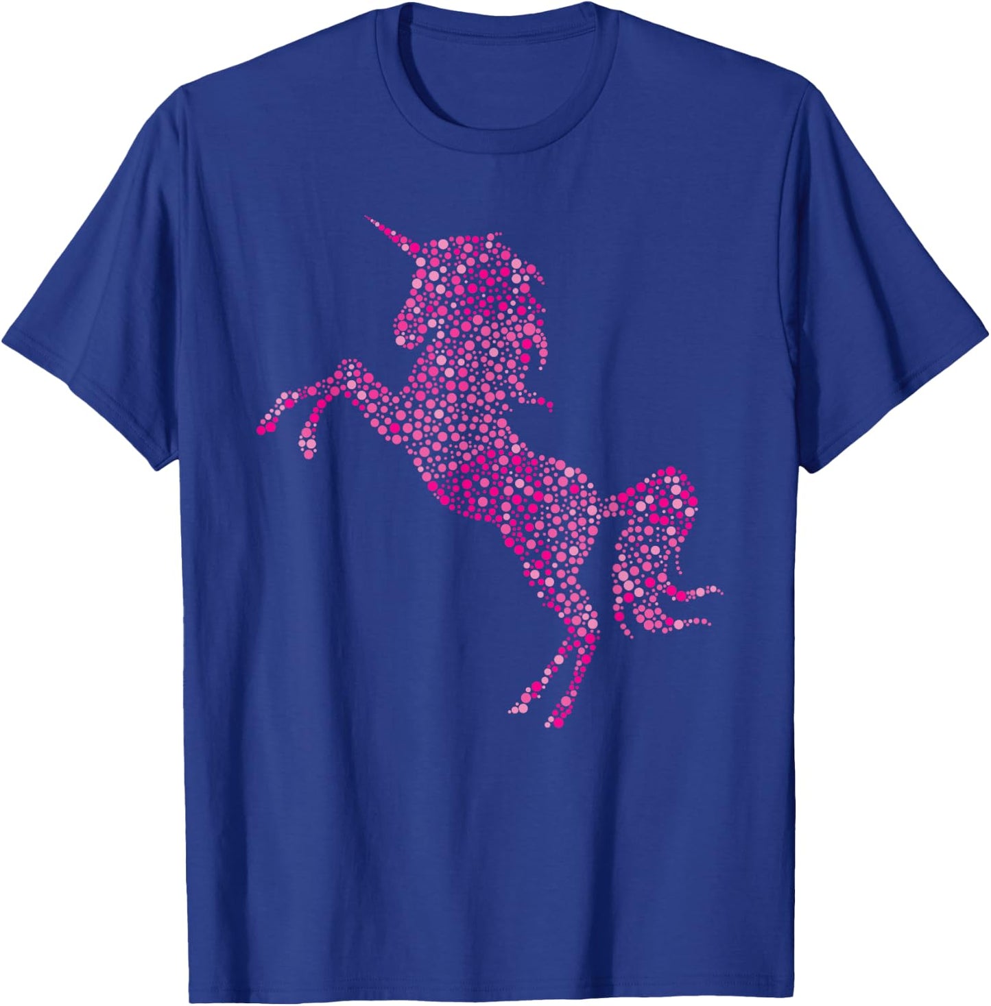 Girl's Unicorn Pink Polka Dot Day Horse T-Shirt - T-Shirt | Royal