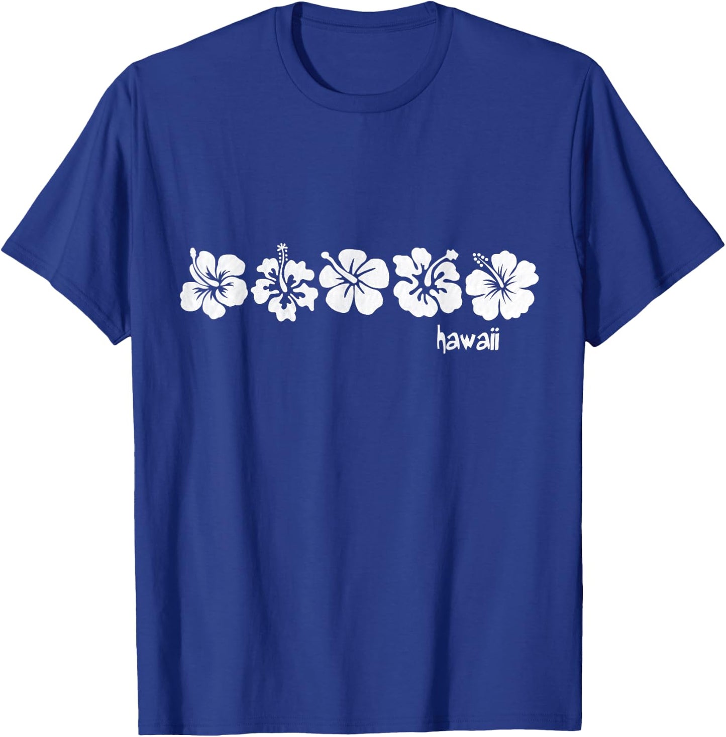 Vintage Hawaiian Hibiscus Flower Aloha Beach T-Shirt - T-Shirt | Royal