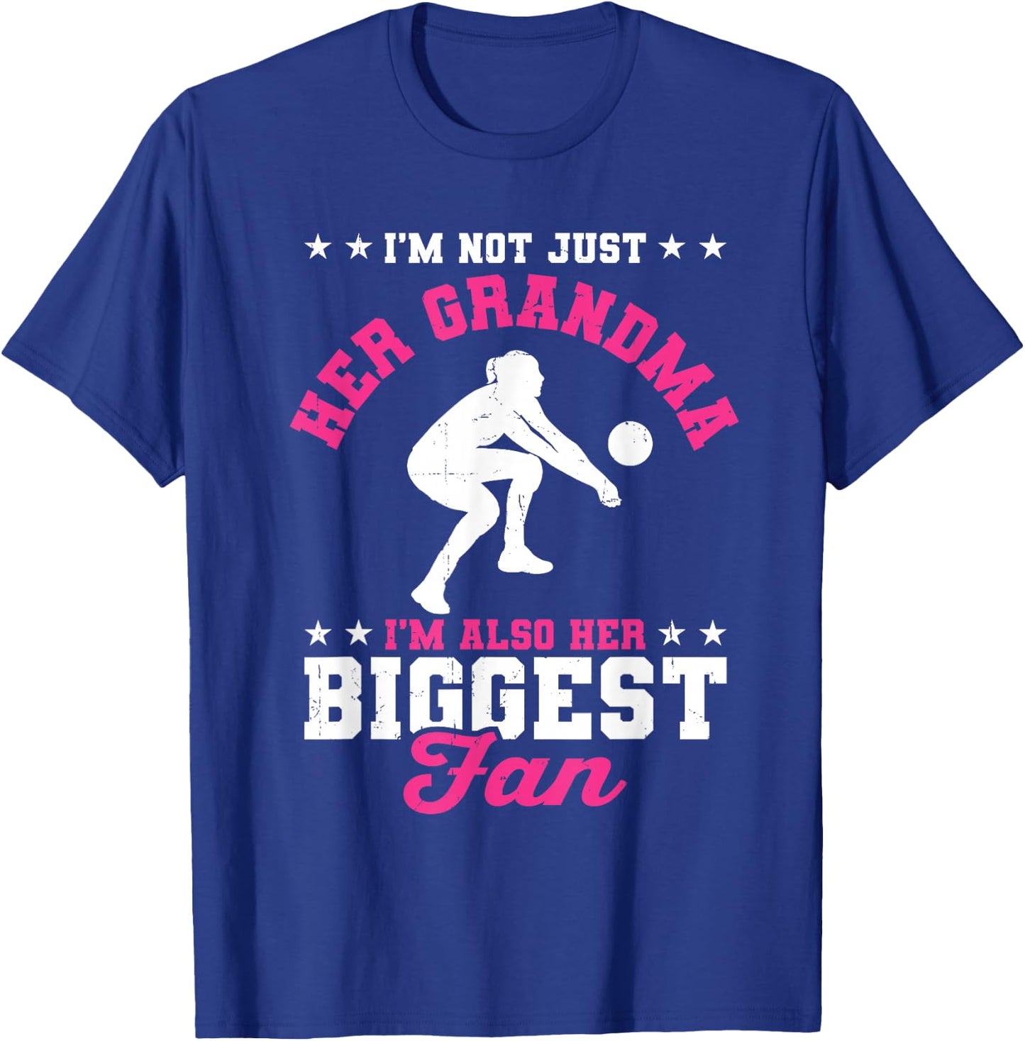 I'm Her Grandma I'm Her Biggest Fan Libero Volleyball Women T-Shirt - T-Shirt | Royal