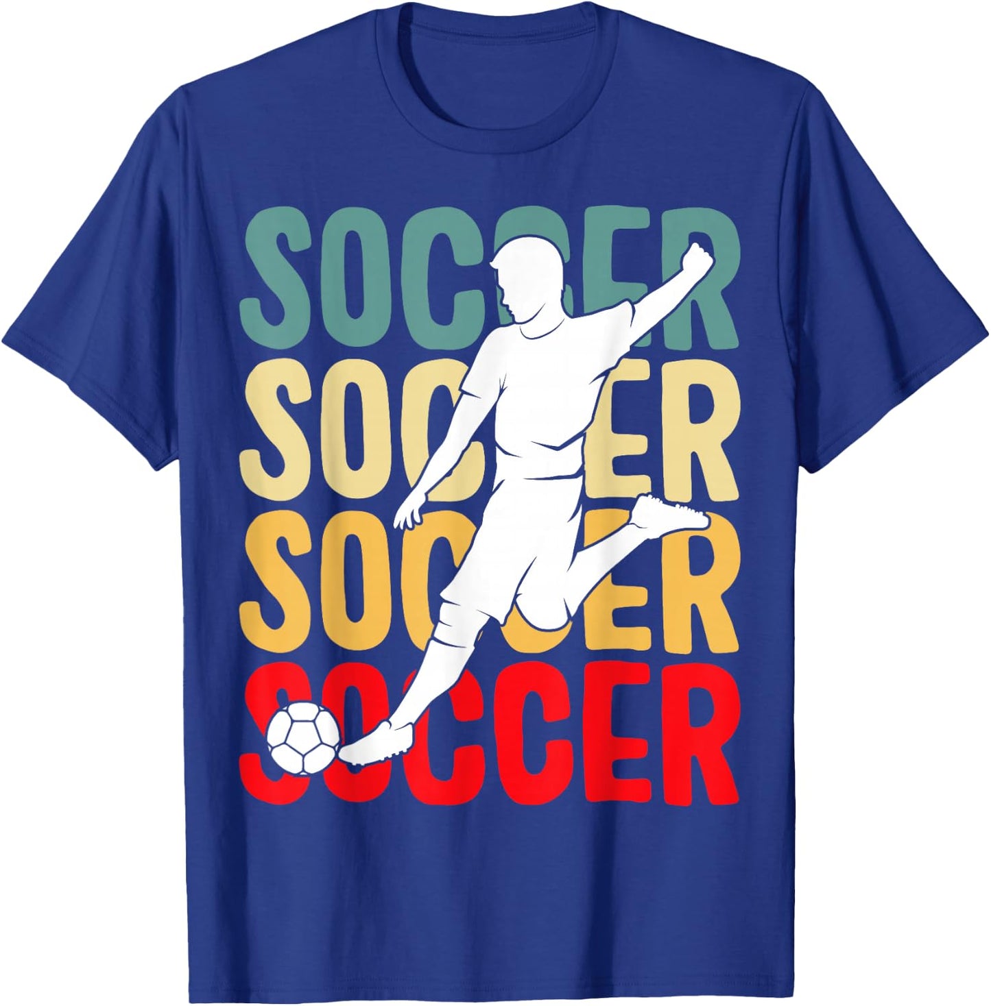 Soccer Boys Men Kids T-Shirt - T-Shirt | Royal