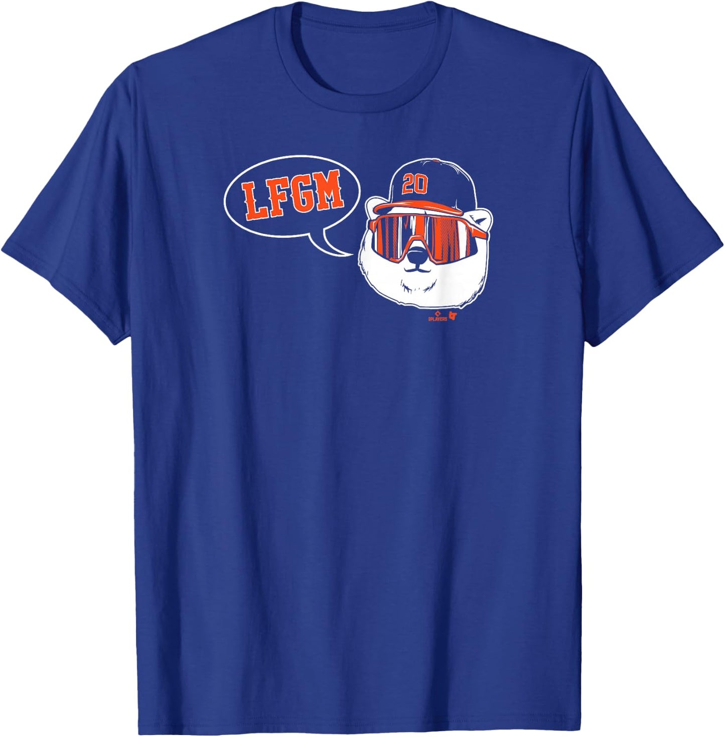 Pete Alonso - LFGM Polar Bear - New York Baseball T-Shirt - T-Shirt | Royal