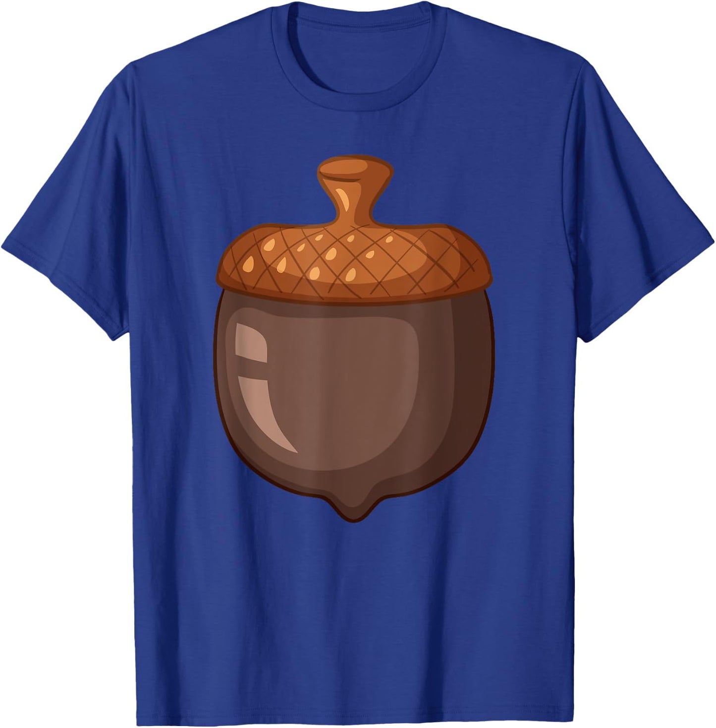 Big Acorn Costume Cute Easy Food Halloween Matching DIY T-Shirt - T-Shirt | Royal
