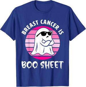 Breast Cancer Is Boo Sheet Halloween Breast Cancer Awareness T-Shirt - T-Shirt | Royal