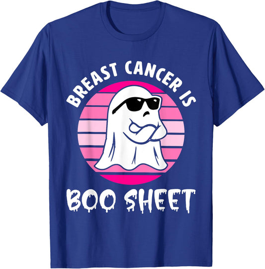 Breast Cancer Is Boo Sheet Halloween Breast Cancer Awareness T-Shirt - T-Shirt | Royal