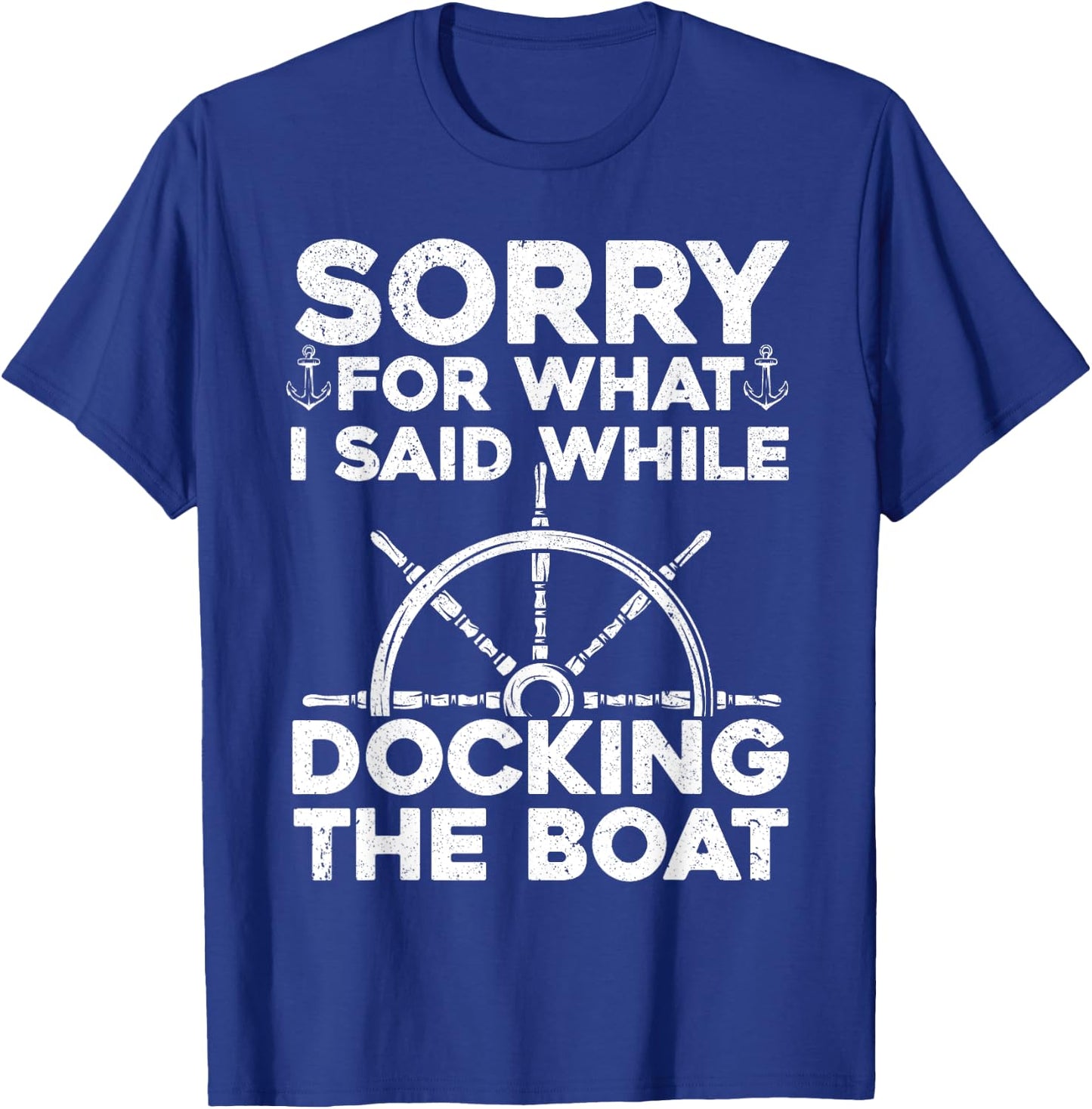 Funny Boating Women Docking The Boat Captain Boater T-Shirt - T-Shirt | Royal